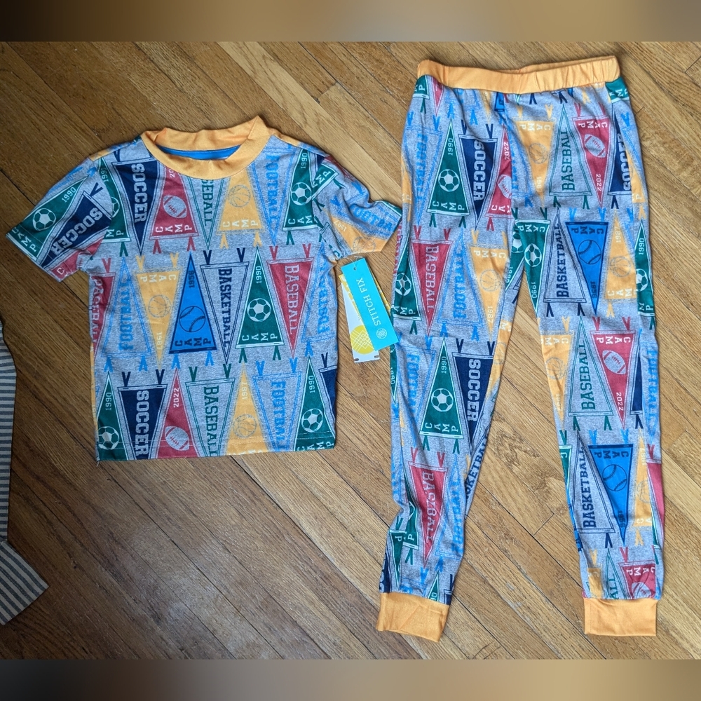 Kids Sports Theme Pajamas Set